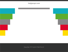 Tablet Screenshot of helpjacqui.com